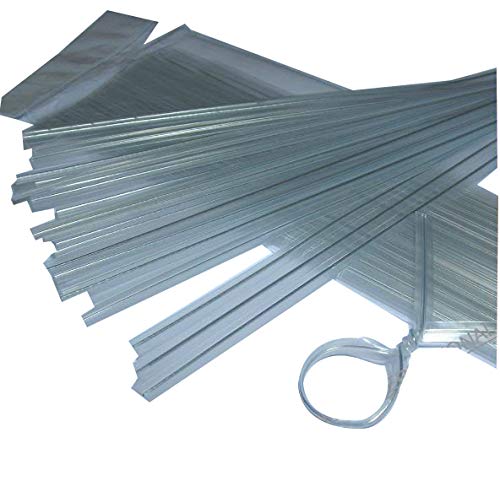 Weststone - Heavy Duty (Wire#23) Plastic Twist Ties - 100pcs Clear 8" Pre-Cut - color: Clear 8" Pre-cut
