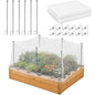 Metal Garden Shading Cloth Kit, Raised Bed Sunshade with Support Stakes