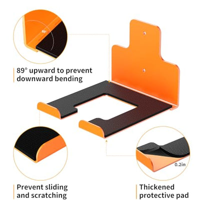 Wall-Mounted Weed Wacker Hanger, Garage Tool Organizer, 1 Pack Orange - color: orange 1 Pack
