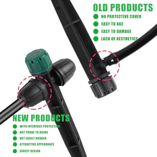 30 Pcs Drip Irrigation Emitters for 1/4" Drip Tubing,360 Adjustable - style: 30Pcs Irrigation Drippers