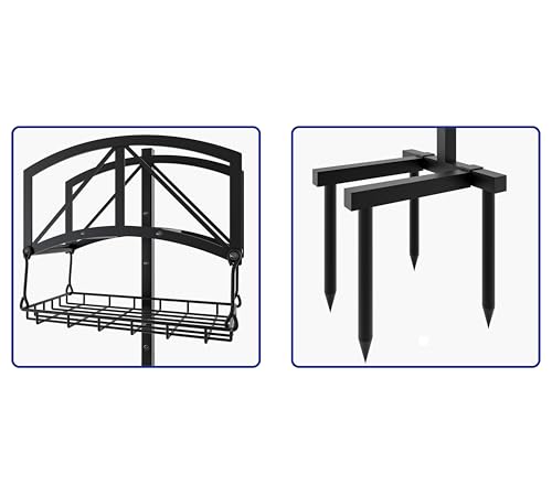 Fire Beauty Stainless Steel Garden Hose Holder for Yard Lawn Storage - style: Bridge Design