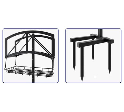 Fire Beauty Stainless Steel Garden Hose Holder for Yard Lawn Storage - style: Bridge Design