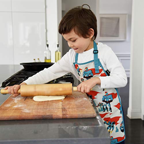 Urban Infant Little Helper Cooking Apron for Toddlers, Kids, Children - color: Poppies, size: Small (3 - 5 yrs), style: Personalized