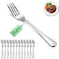Berglander Dinner Forks Set 12pcs 7.28", Stainless Steel table Fork, Dessert Salad Forks, Flatware Silverware Fork for Home Kitchen, Restaurant, Hotel, Cost-Effective Bulk Value Dishwasher Safe