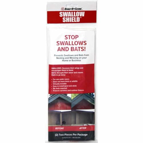 Bird B Gone Swallow Shield, 12 x 2 Pack, Stop Swallows & Bats - size: 12 x 2 Packs