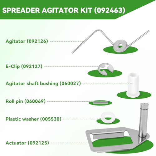 Fertilizer Spreader Agitator Kit for Lesco 80/50lb Push Spreader Spreader