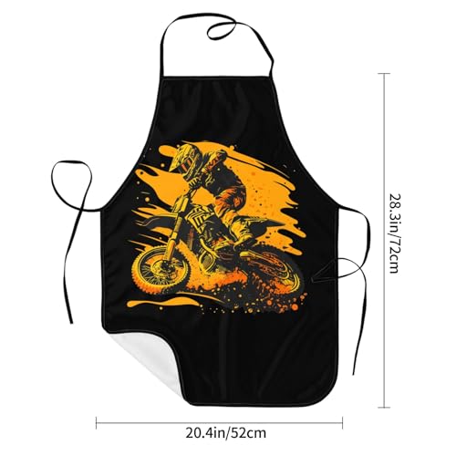 Waterproof Apron with Pockets - color: Blue