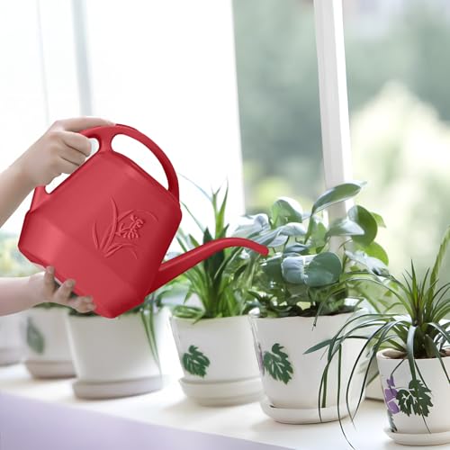 Plant Watering Can - 1/2 Gallon - Wine Red - color: Red