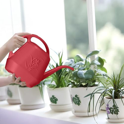 Plant Watering Can - 1/2 Gallon - Wine Red - color: Red
