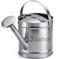 Geetery 3 Gallon Galvanized Metal Watering Can, Removable Spout,Silver, - size: 3 Gallon