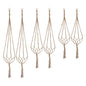 Plant Hangers Indoor Macrame Hanging Planter Holder 6 Pack, 3 Sizes