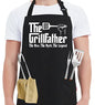 Kaidouma Funny Grill Aprons for Dad - Men’s Chef Cooking Grilling BBQ Apron - color: The Grillfather the Man