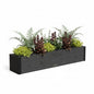 Mayne Vista 48in Rectangular Window Box Planter, Charcoal - size: 48in