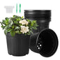 24 Pack 3 Gallon Nursery Pots Thickened Soft Black Plastic Plant Pots - size: 3Gallon(24pack)