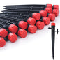 Drip Emitters for 1/4" Tubing: 360° Adjustable Irrigation Dripper, 50pcs - size: 50pcs Drip Emitters with 1/4" Fitting