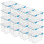 Sterilite 16-Pack Gasket Box, Weather-Resistant Storage Bins with Latching Lids, 54 Quart - Heavy-Duty Organizing Containers for Closet, Bathroom, and Office - size: 54 Quart, style: 16 Pack