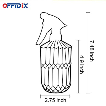 OFFIDIX Glass Spray Bottle, Plant Misters Clear 13.5 oz Adjustable Nozzle - color: G-Transparent