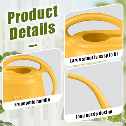 Plant Watering Can - 1/2 Gallon - Orange - color: Orange