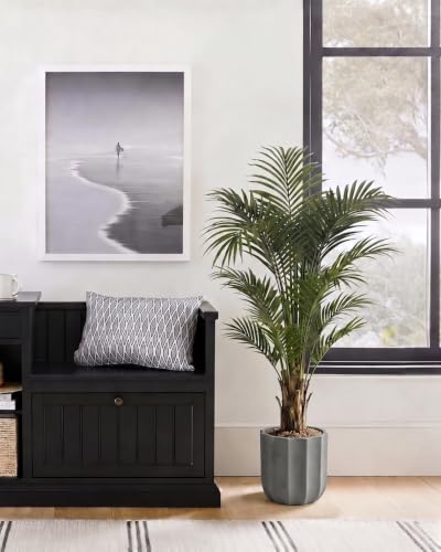 10 Inch Ceramic Plant Pot for Indoor Plants with Drainage Hole - color: Grey 10"