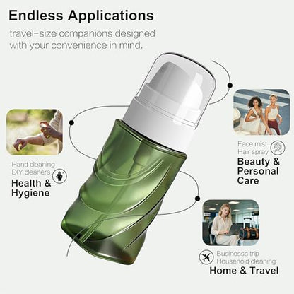 RNOAFMU Small Spray Bottle 2Pack, 2oz/60ml Travel Size