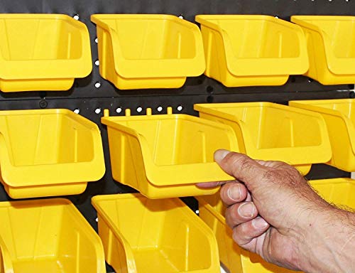 WallPeg - Ultimate Garage Organization Solution! 96" Wide Kit (PK 139 W) Peg Board Wall Organizer, Garage Shelving, Tool & Garden Tools Storage, Craft Organizer with Locking Pegboard Hooks