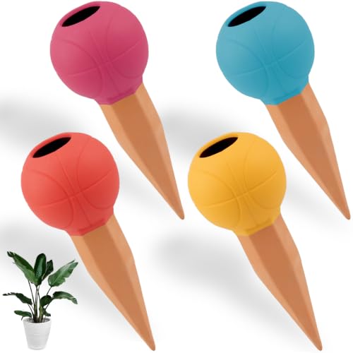 Terracotta Watering Spikes, 4 Pack Self Watering Globes - color: Style 5