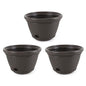 Suncast 3 Pack Decorative Wicker Garden Hose Holder Pot with 4 Drain Holes for 100 Foot Hoses, Java