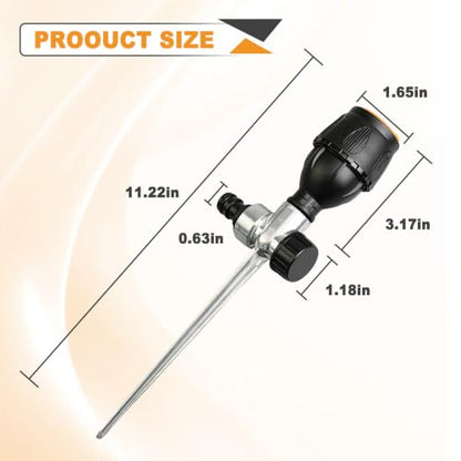 2 Pack Gear Drive Sprinkler 360° Rotating Metal Spike Base Yard