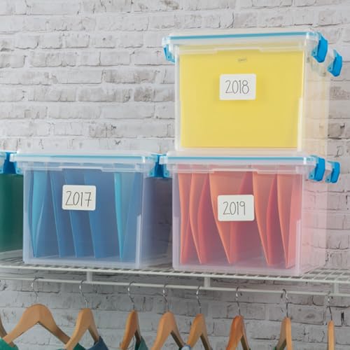 Sterilite Gasket Storage Box with Lids for Home & Office, 32 Quart, 8-Pack - size: 32 Quart, style: 8 Pack
