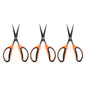HARFINGTON 3pcs Trimming Scissors 7.2" Stainless Steel Garden Shears with Non-Stick Coating & Straight Precision Blade Hand Pruning Snips for Cutting Flowers