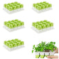5pcs Seed Starter Tray,60 Cells Silicone Seeding Starter with Pop-Out Cells - size: 5PCS Green