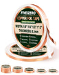 FIVEIZERO Copper Foil Tape 2 Rolls, 1/4 Inch x 33FT - size: 1/4" × 33ft (2 Pack)