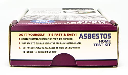 Asbestos Test Kit 4 PK (3 Bus. Days) - size: 4 Pack 3 Day
