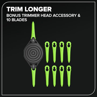 Greenworks 24V 13 in String Trimmer, 10 Blades, 4.0 Ah Battery - size: New 13" (Battery Included)