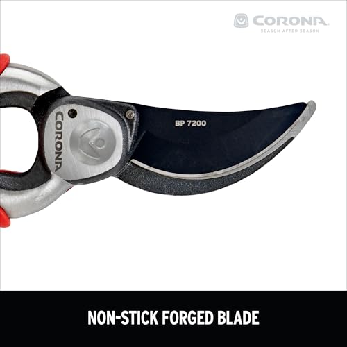 Corona BP 7200 Forged Pro Cut Bypass Hand Pruner, 1-Inch, Red - size: 1 in