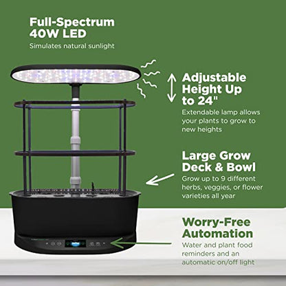 AeroGarden Bounty, Black - color: Bounty Black