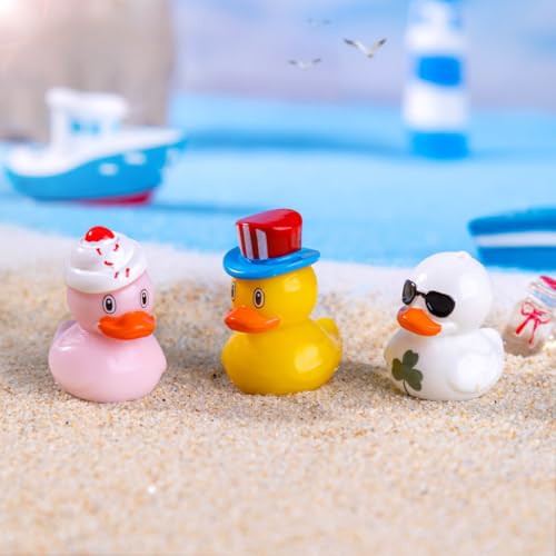 EMiEN 8 PCS Easter Styles Duckling,Miniature Ornament - color: 8 Pcs Easter Styles Duckling