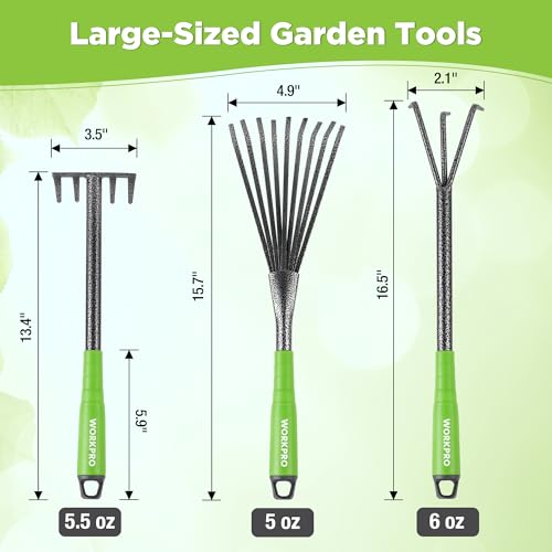 WORKPRO 6-Piece Garden Tool Set - color: Green