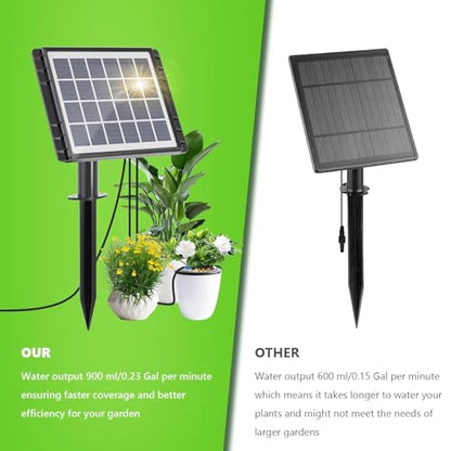 82FT Solar Drip Irrigation System Kit, Auto Watering for 30 Pots - size: 82FT Irrigation System-30 Pot