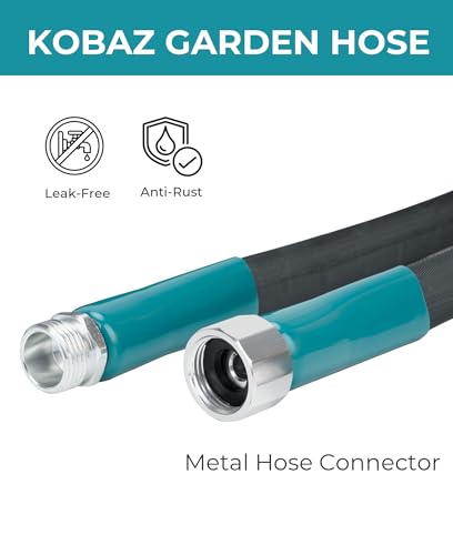 Lightweight Garden Hose 25 ft, Water Hose for Outdoor, Kink-Free, Ultra Flexible, Burst-Resistant, Heavy Duty for Lawn, Garden, 5/8 inch