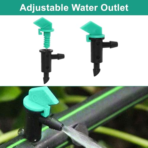 Drip Emitter, 60 Pieces, 3 Sizes (1 GPH, 2 GPH, 4 GPH) - size: 1GPH+2GPH+4GPH,60pcs
