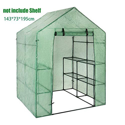 Gonetre Portable PVC Garden Greenhouse Cover Outdoor Mini Walk in Greenhouse Horticulture Other Horticultural Supplies (A), Gonetrehqfskrt02z-48