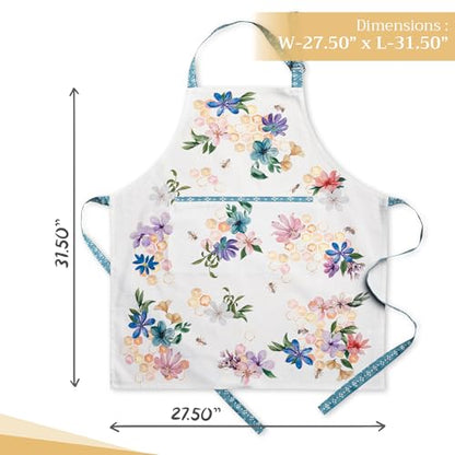 Maison d' Hermine Aprons for women with Pocket 100% Cotton (27.50"x31.50") - color: 077 - Meil