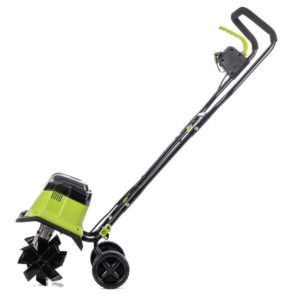 Earthwise TC722011 11" 2x20V Cordless Electric Garden Tiller Cultivator - style: 11-Inch 2x20-Volt Cordless