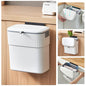 ELPHECO Hanging Trash Can with Lid, 2.5 Gallon, Kitchen Compost Bin - size: 2.5 Gallon