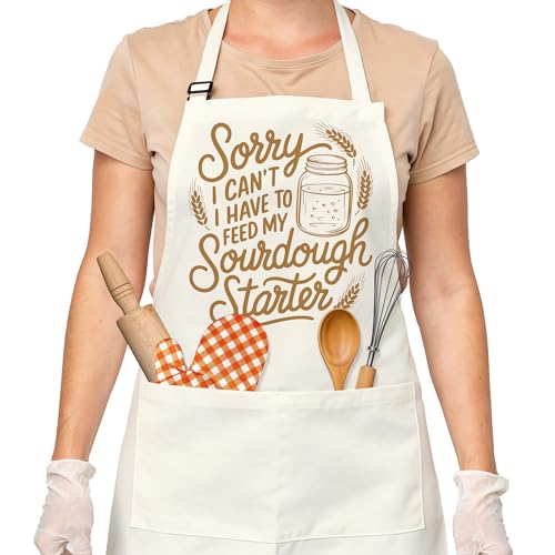 Sourdough Apron Gifts for Bakers, Adjustable Apron, Gifts for Bread Bakers, Perfect for Baking Cooking - color: Style-3