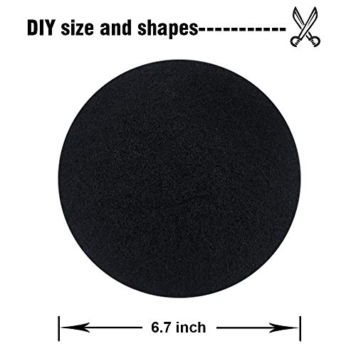 6.7" Charcoal Filters for Kitchen Compost Bins, 0.4" Thickness, 6 Pack