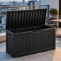 Fancyango 75 Gallon Outdoor Storage Waterproof Deck Box for Patio, Black