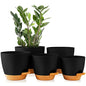 GARDIFE 5/5.5/6/6.5/7 Inch Self Watering Planters, Black - color: 7-black, size: 7/6.5/6/5.5/5 inch|5 pcs