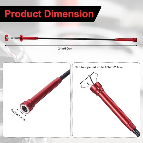 YUXIANLB Grabber Reacher Bendable Tool, Flexible Pickup 2lb Pull Strength